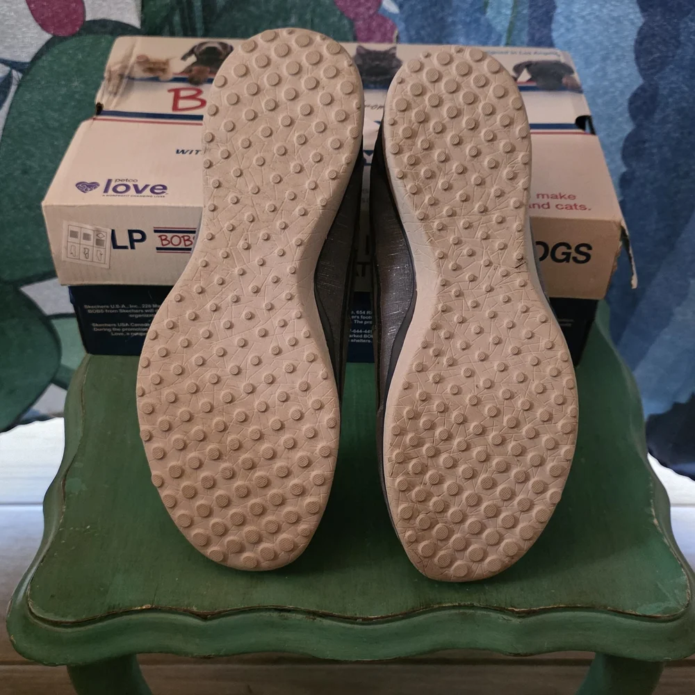 Skechers Gray Blue Women's Shoes - Picture 3 of 6